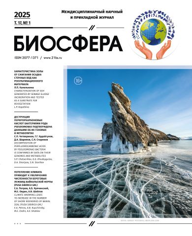 Биосфера том 17 № 1 2025